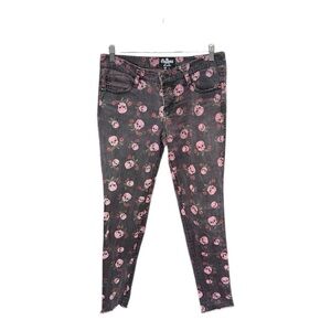 Royal Bones by Daang Goodman Skulls and Roses Jeans Pants Size 7